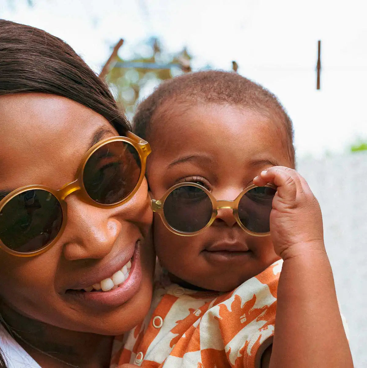 lunettes de soleil ado adulte woam brun ambré