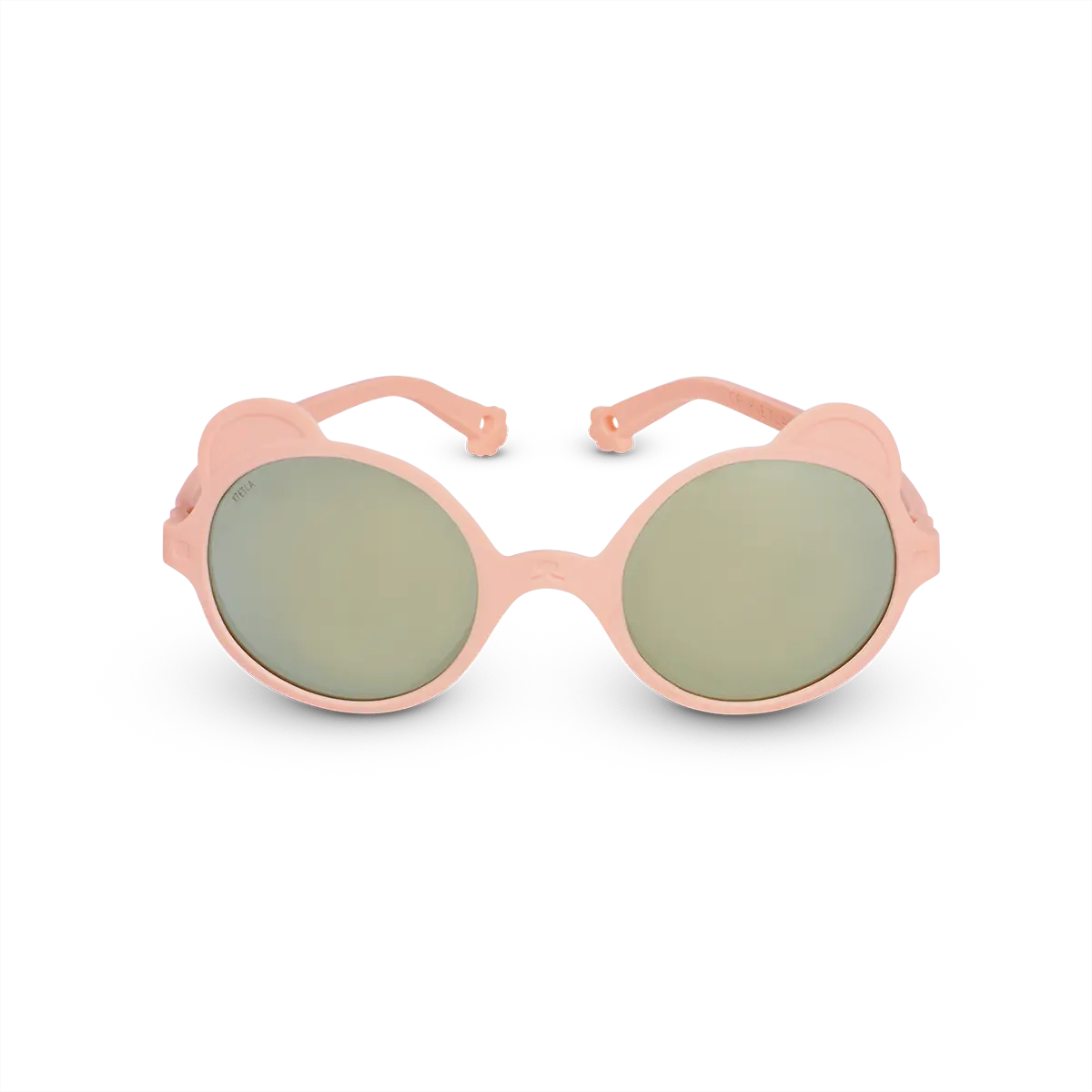 packshot lunettes de soleil bébé enfant ourson rose pêche