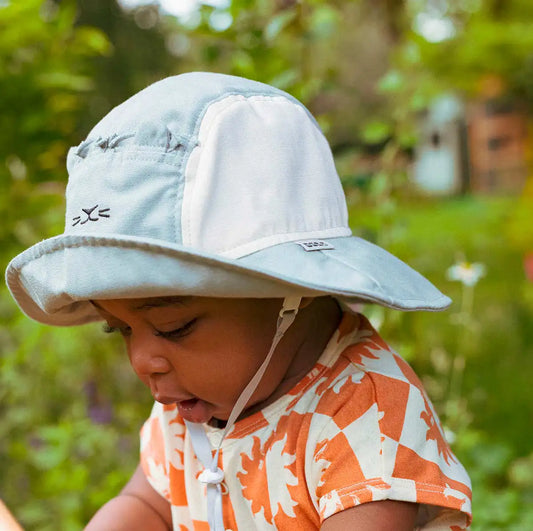 bob anti-uv bébé camper hat bleu ciel