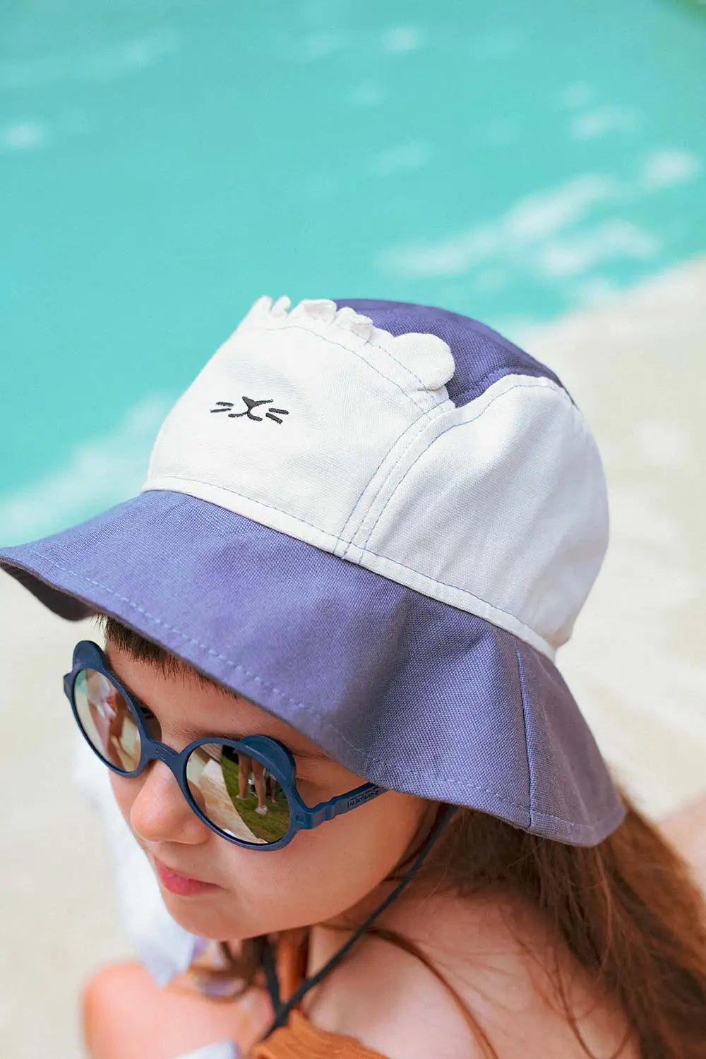 bob anti-uv bébé camper hat bleu marine