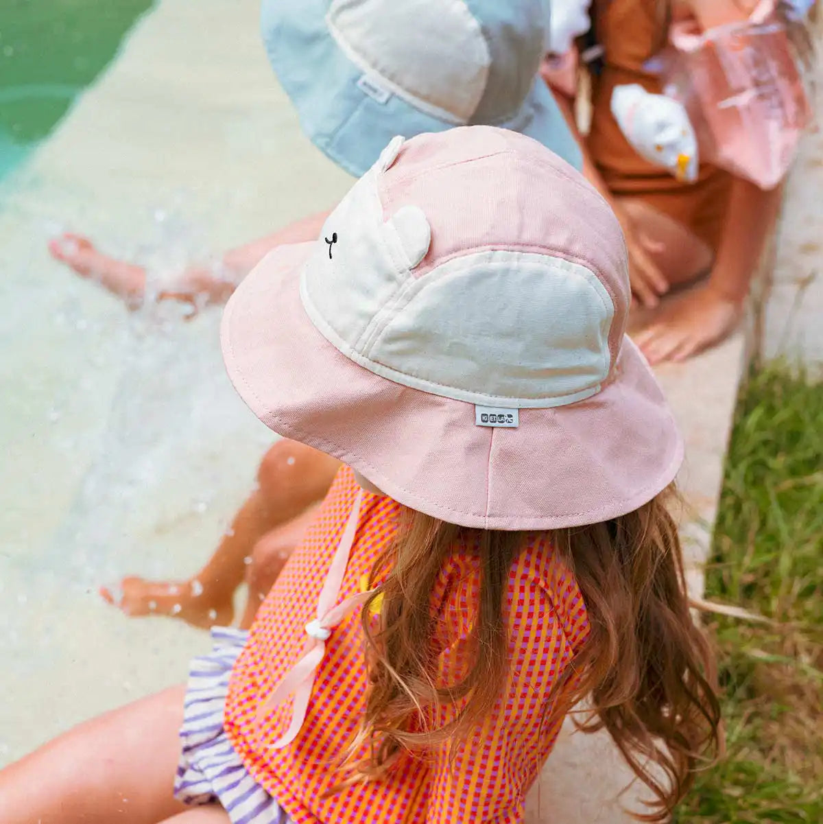 bob anti-uv bébé camper hat rose