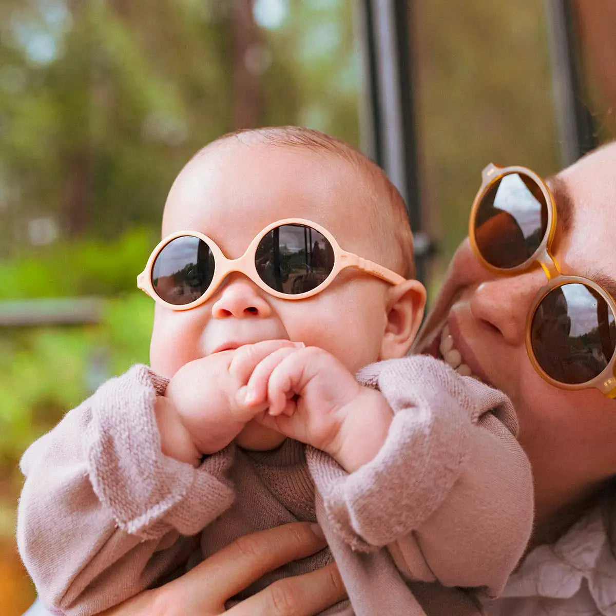 lunettes de soleil bébé diabola abricot