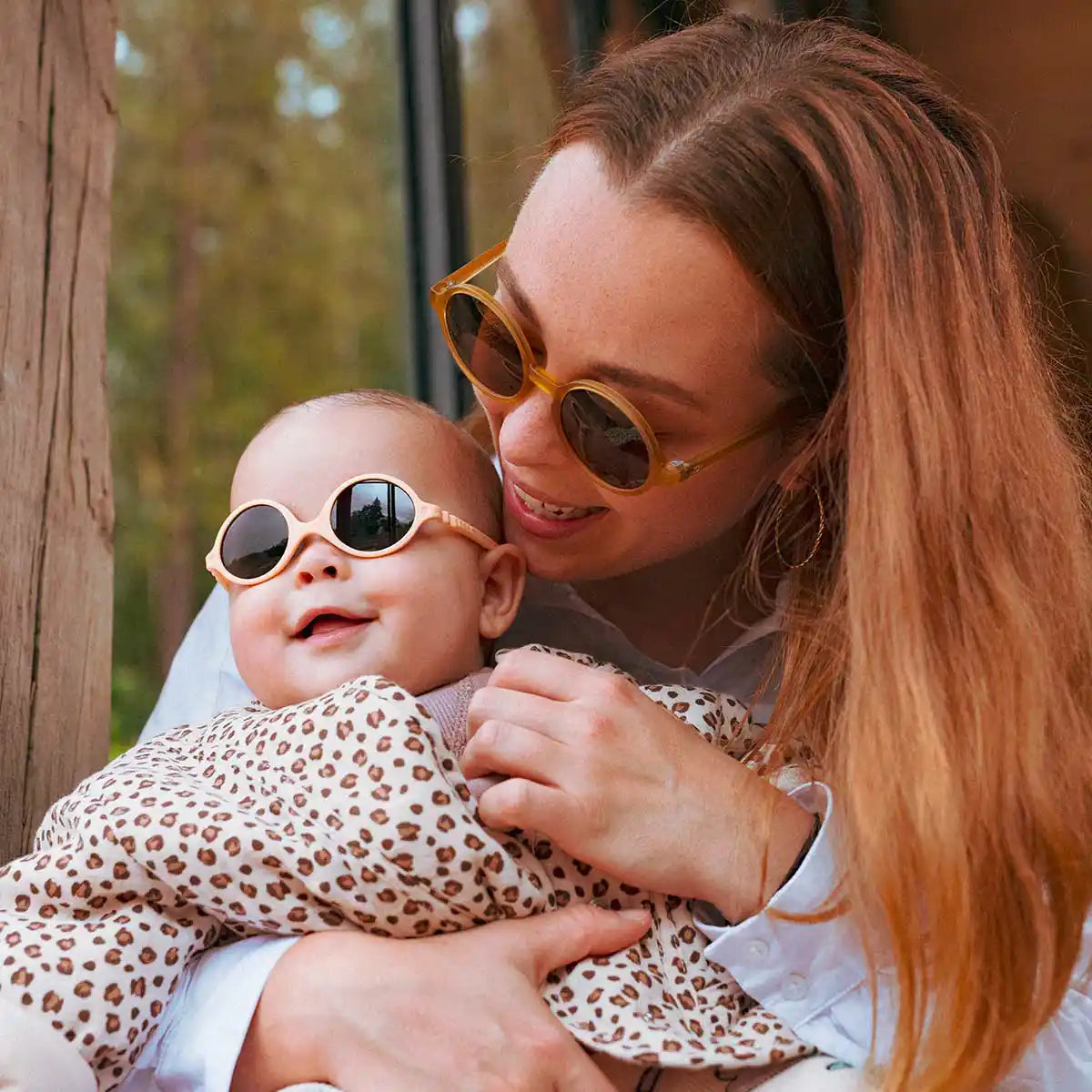 lunettes de soleil bébé diabola abricot