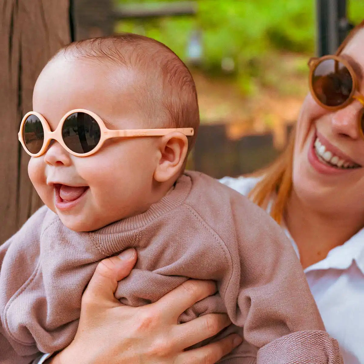 lunettes de soleil bébé diabola abricot