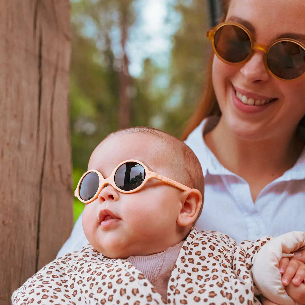 lunettes de soleil bébé diabola abricot