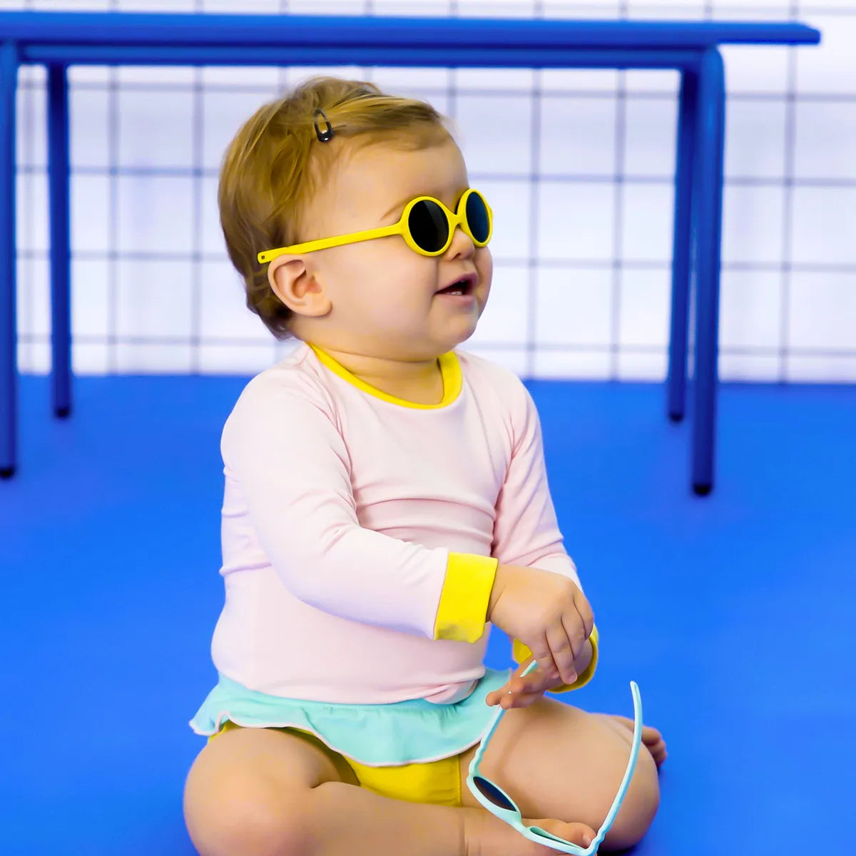 maillot de bain bébé culotte annette jaune