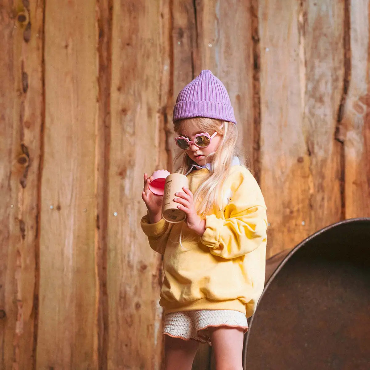 lunettes de soleil bébé enfant lion bubble gum