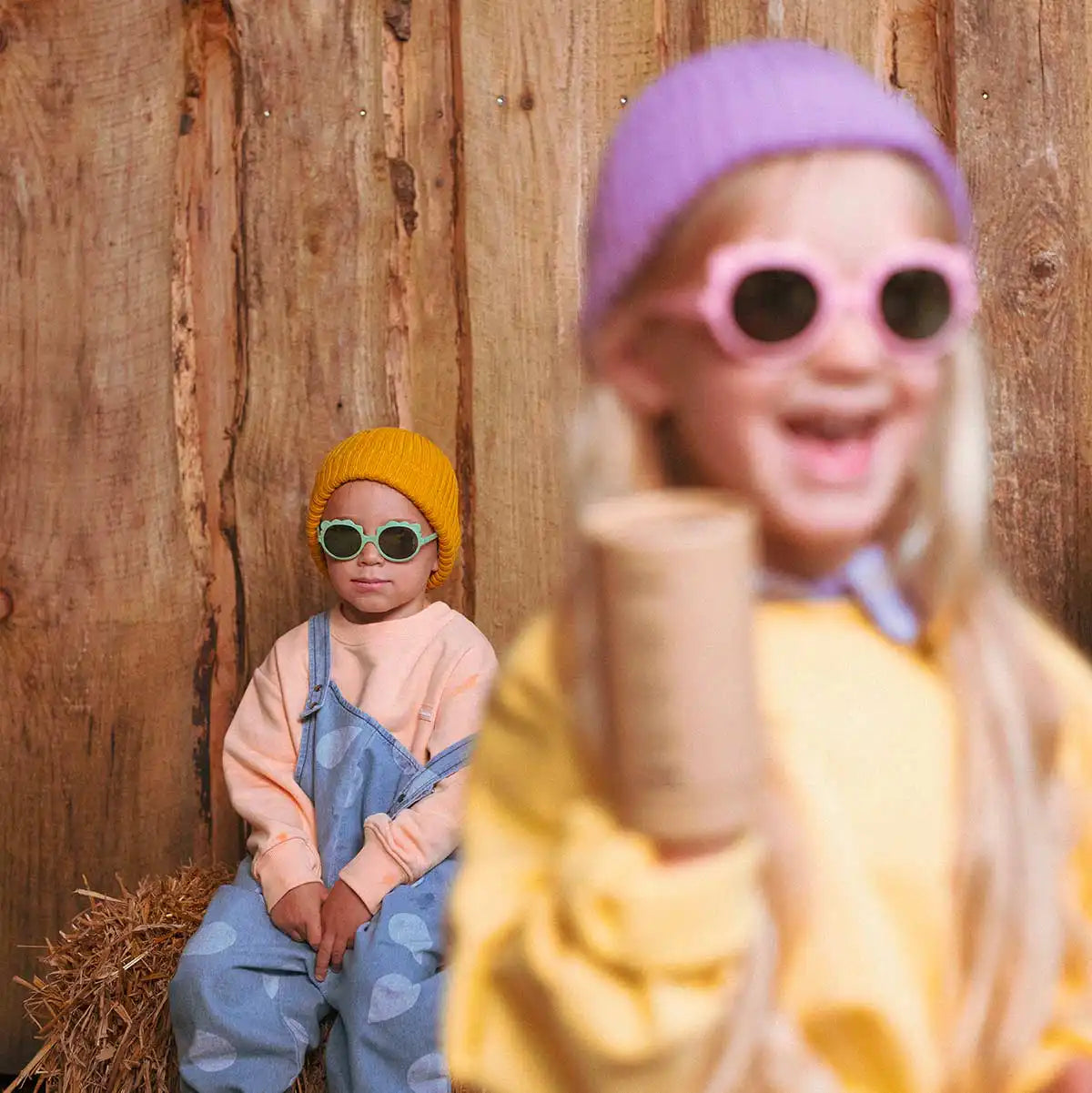 lunettes de soleil bébé enfant lion sauge