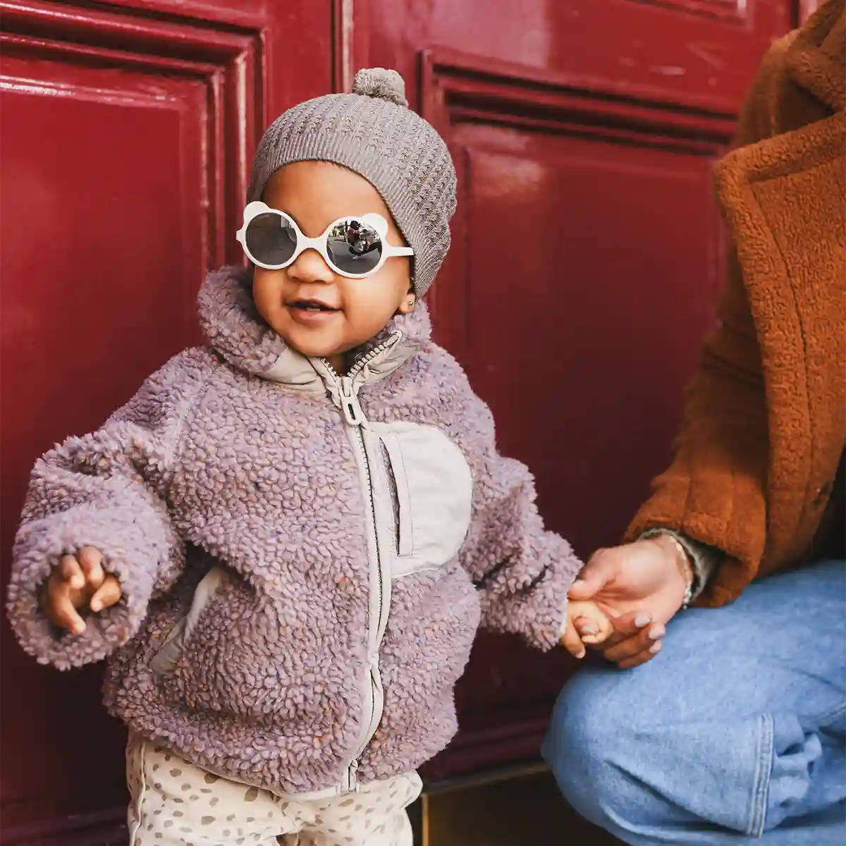 lunettes de soleil bébé enfant ourson blanc elysée