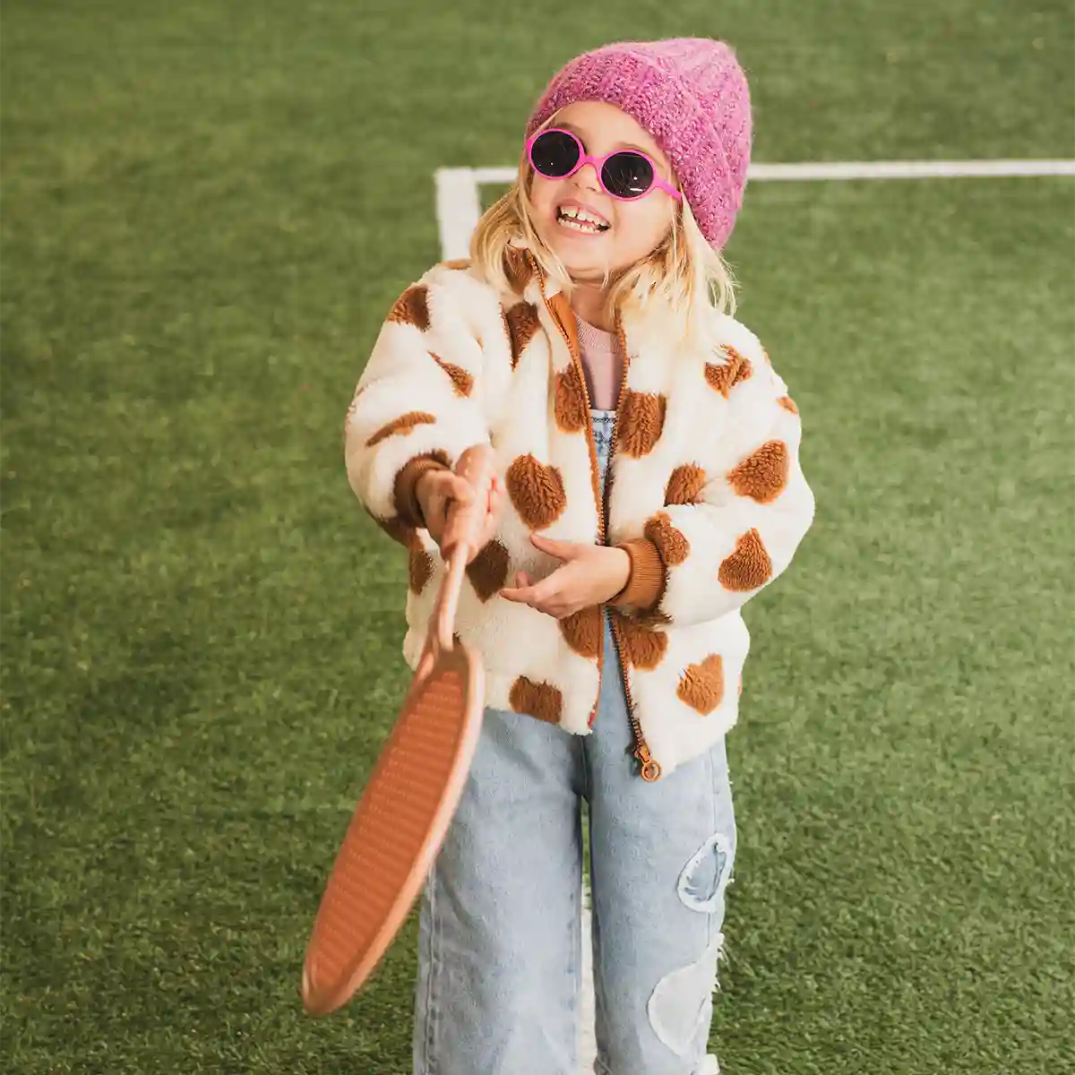 lunettes de soleil enfant rozz fushia