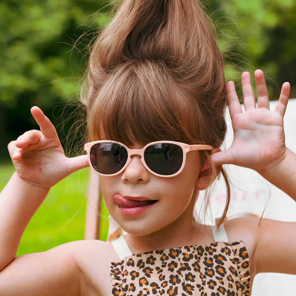 lunettes de soleil enfant bébé wazz abricot