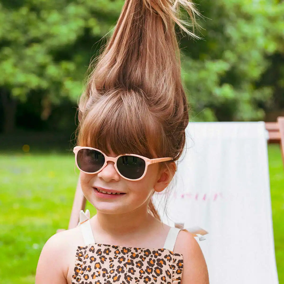 lunettes de soleil enfant bébé wazz abricot