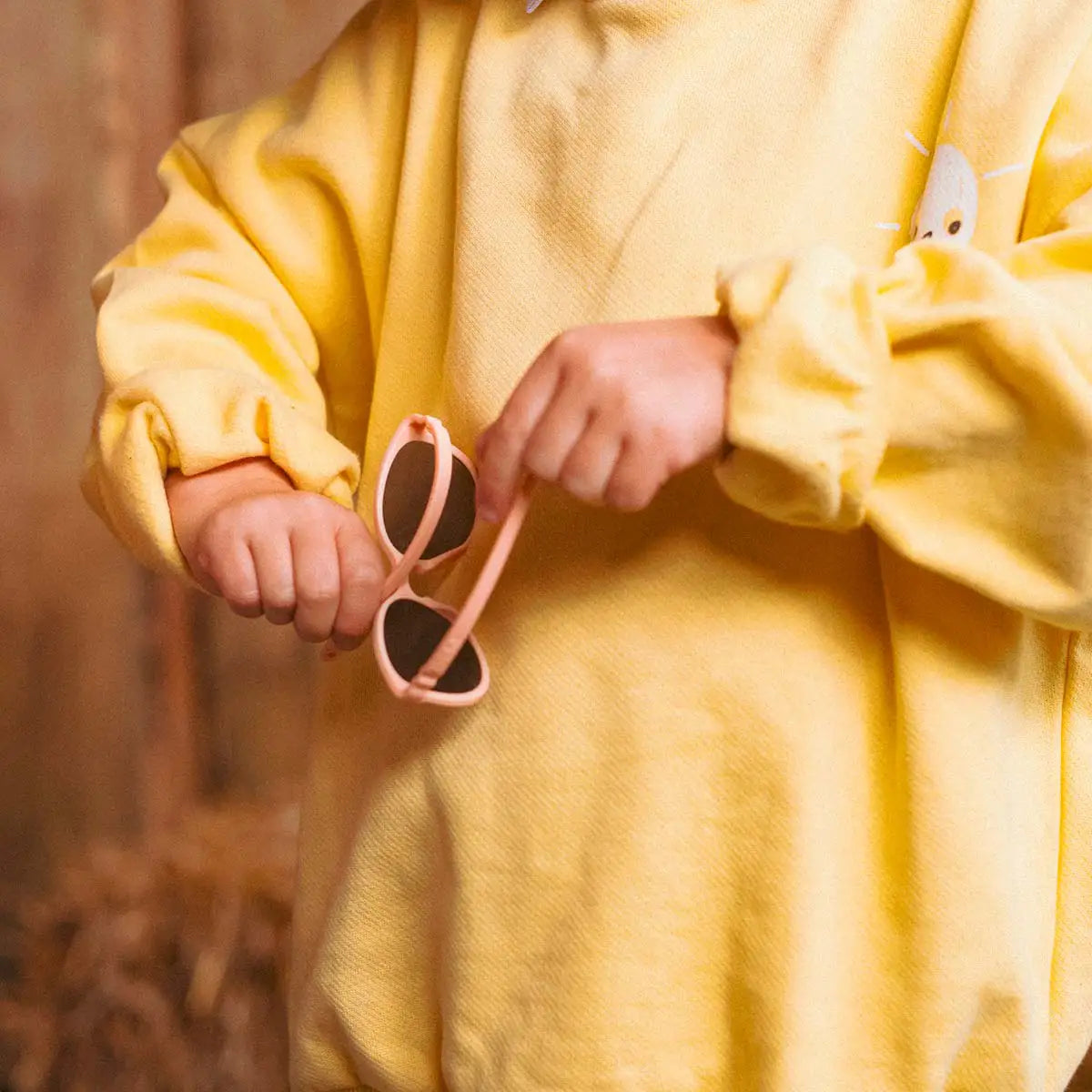 lunettes de soleil enfant bébé wazz abricot