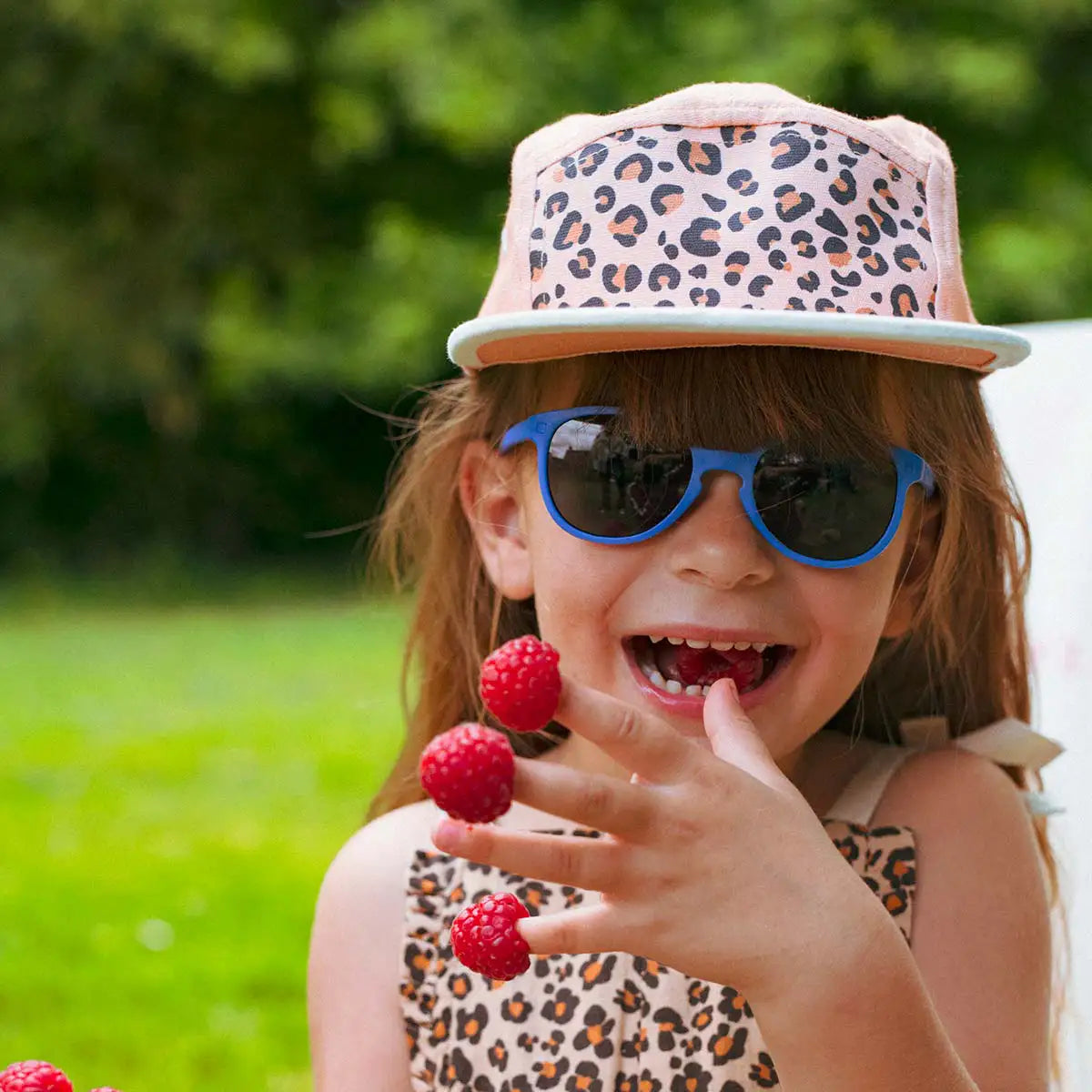 lunettes de soleil enfant bébé wazz bleu intense