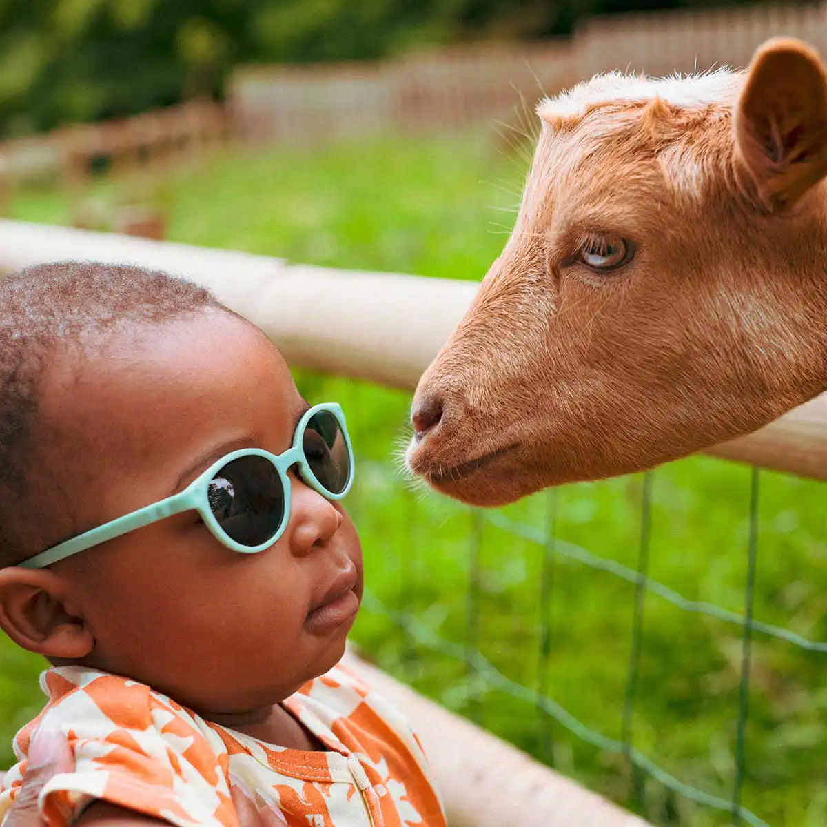 lunettes de soleil enfant bébé wazz menthe