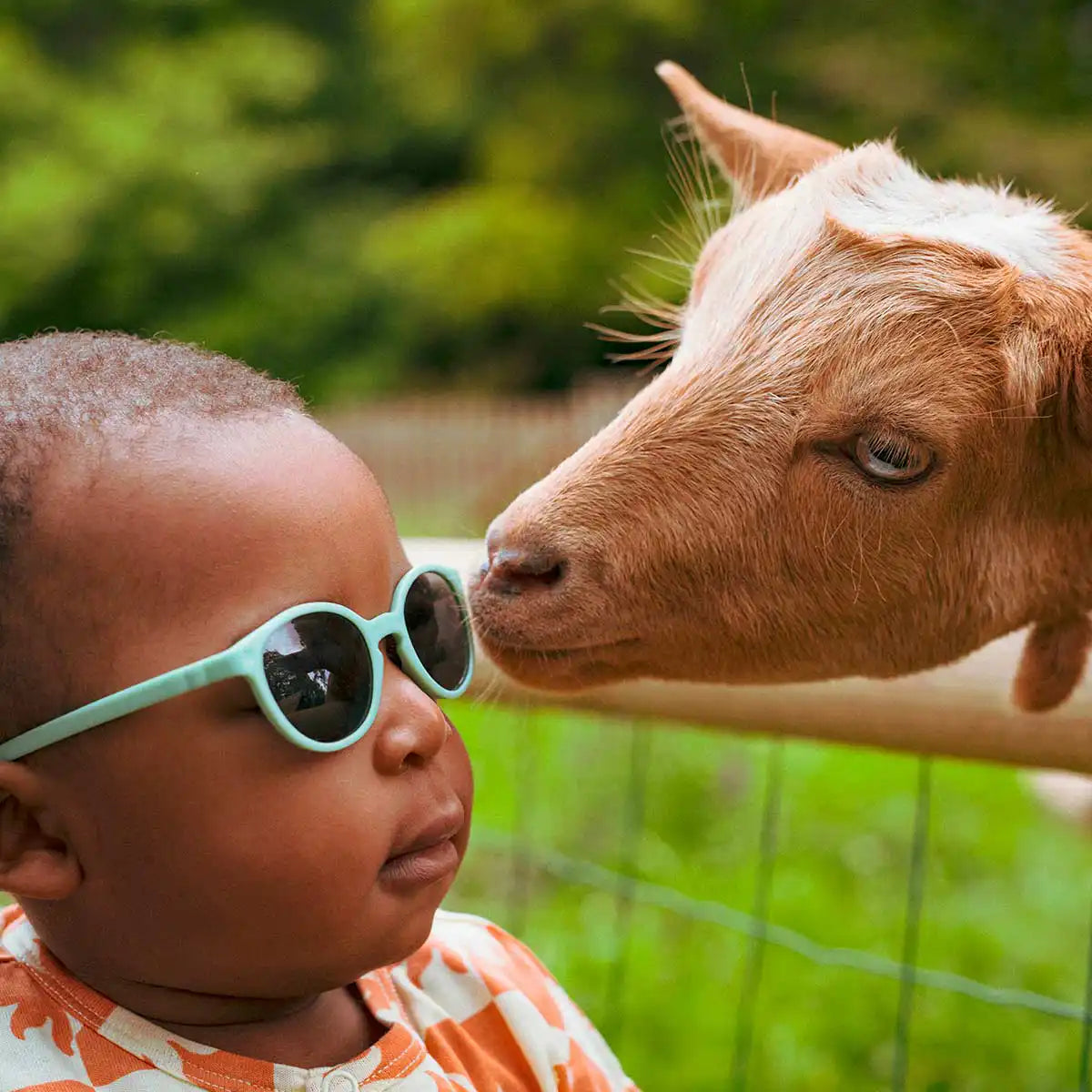 lunettes de soleil enfant bébé wazz menthe