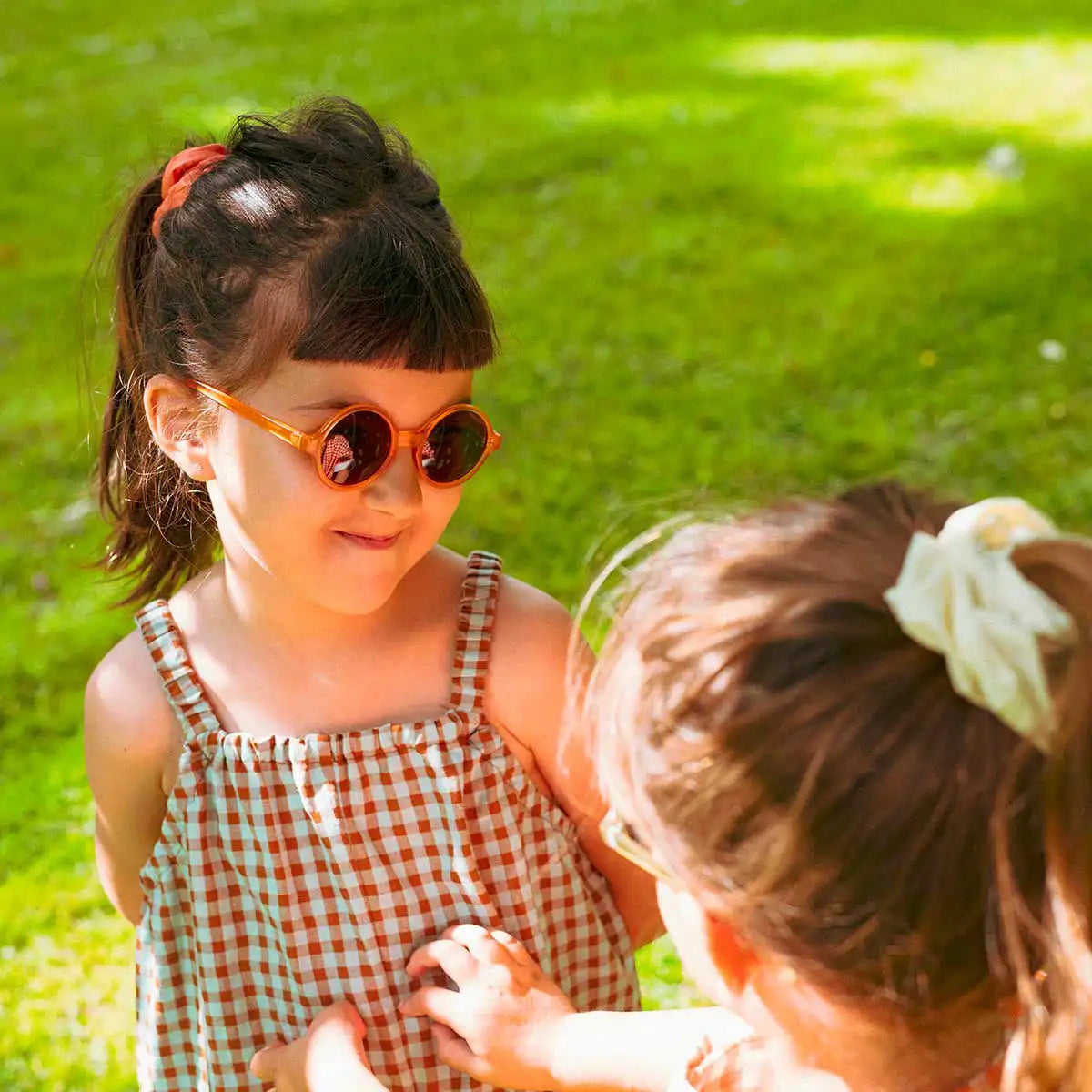 lunettes de soleil enfant bébé woam abricot