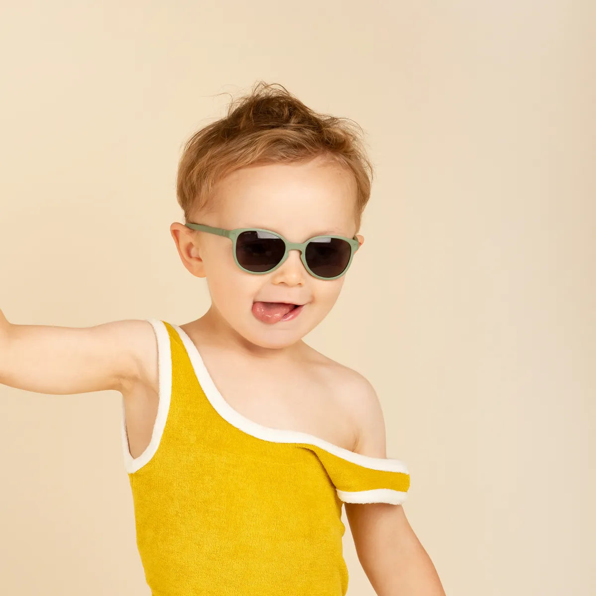 lunettes de soleil enfant bébé wazz kaki